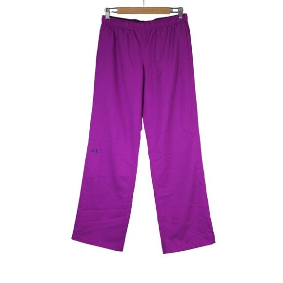 Under Armour women's semi fitted mesh lined straight leg‎ athletic track pants M - Picture 1 of 14
